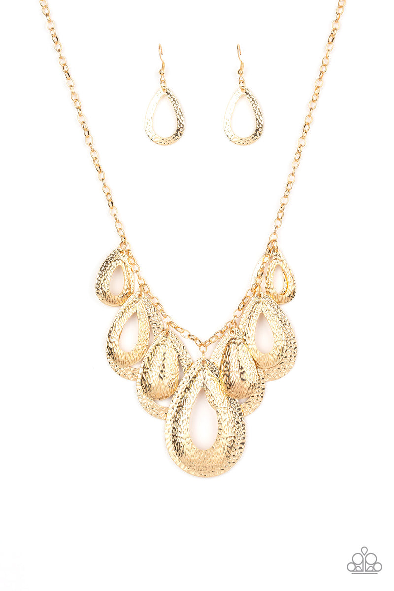 Teardrop Tempest - Gold - Patricia's Passions Jewelry Boutique