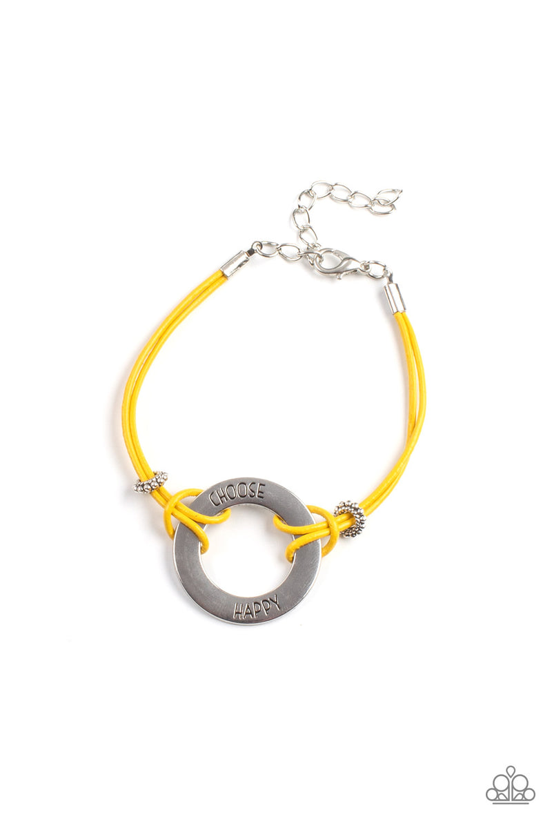 Choose Happy - Yellow - Patricia's Passions Jewelry Boutique