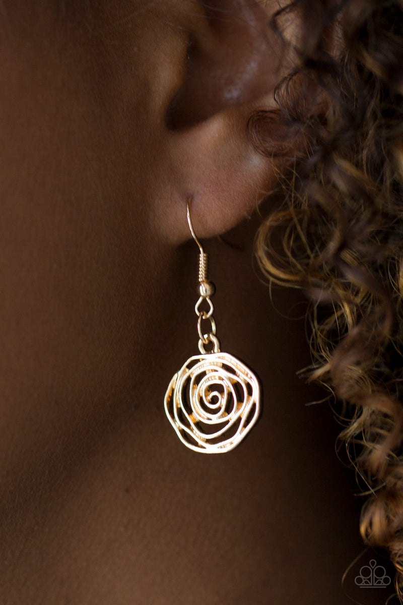 Rosey Rosette - Gold - Patricia's Passions Jewelry Boutique
