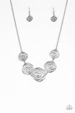 Rosy Rosette - Silver - Patricia's Passions Jewelry Boutique