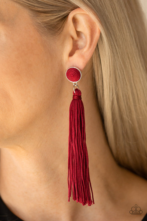 Tightrope Tassel - Red - Patricia's Passions Jewelry Boutique